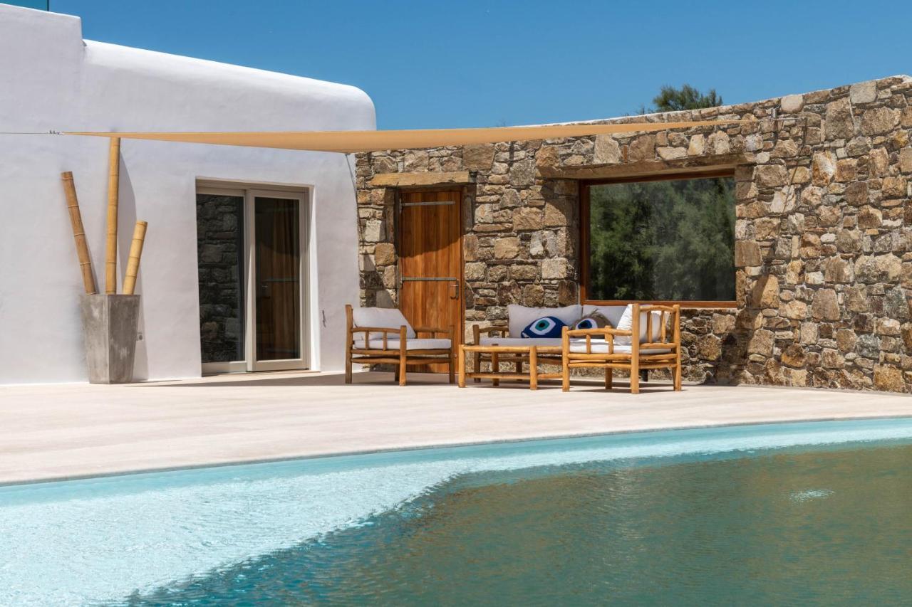 Mykonos Ag Villas In Ftelia Beach מראה חיצוני תמונה